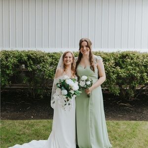 Azazie Everett Dusty Sage Dress